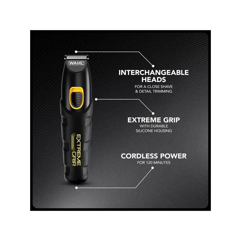 Wahl Extreme Grip 7-In-1 Multigroomer Nose Hair Beard Trimmer Body Trimming & Grooming Set - Black Secondary image