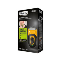 Wahl Extreme Grip Rechargeable Travel Shaver Men's Electric Cordless Foil Shaver Flexible Foils Quick Groom 60 Min Run Time Lithium LED Charge Yellow/Black