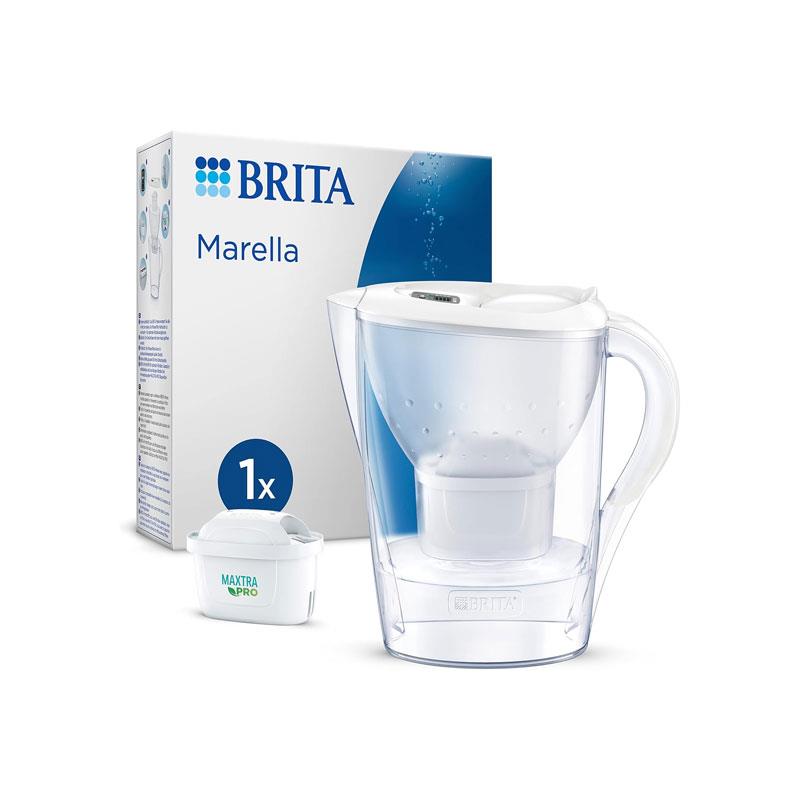 Brita Marella Cool Water Filter Jug 2.4 Litres With 1 MAXTRA PRO Cartridge White