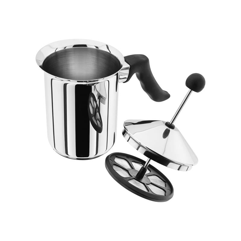 Judge Coffee Milk Frother/Sauce Pot Jug 800ml Polished Stainless Steel Stay Cool Handle Silver