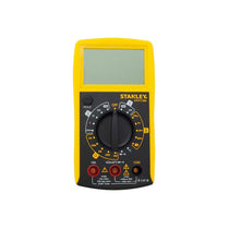 Stanley AC/DC Digital Multimeter 0-300V Voltmeter Range 9V Battery Powered Multicolour