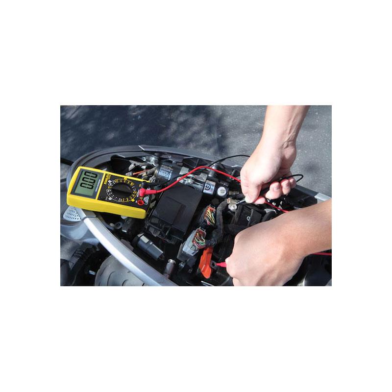 Stanley AC/DC Digital Multimeter 0-300V Voltmeter Range 9V Battery Powered Multicolour