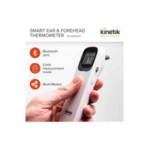Kinetik Wellbeing Smart Ear And Forehead Bluetooth Thermometer White