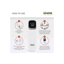 Kinetik Wellbeing Smart Ear And Forehead Bluetooth Thermometer White