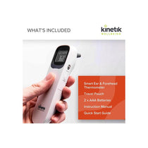 Kinetik Wellbeing Smart Ear And Forehead Bluetooth Thermometer White