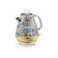Ariete Positano Electric Jug Kettle Stainless Steel Painted Steel Retro Italian Tile Design 2000W 1.7 Litre Multicolour