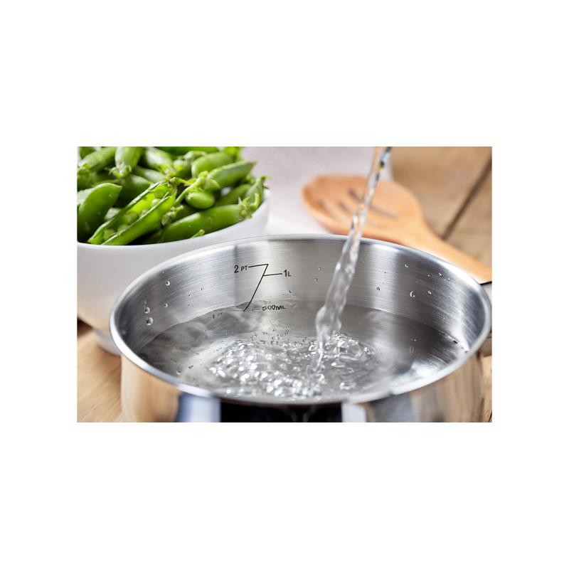 Judge Vista 20cm Saucepan Polished Stainless Steel 2.1 Litres Large Pan Silver