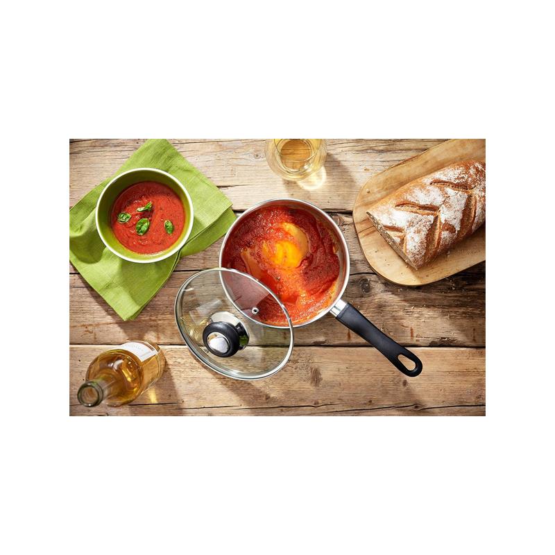 Judge Vista 20cm Saucepan Polished Stainless Steel 2.1 Litres Large Pan Silver