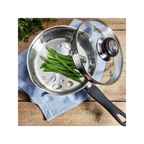 Judge Vista 20cm Saucepan Polished Stainless Steel 2.1 Litres Large Pan Silver