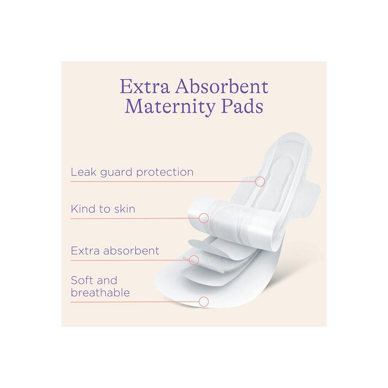 Lansinoh Maternity Pads After Birth Extra Absorbent With Wings 0-2 Weeks Post Birth 10 Pack