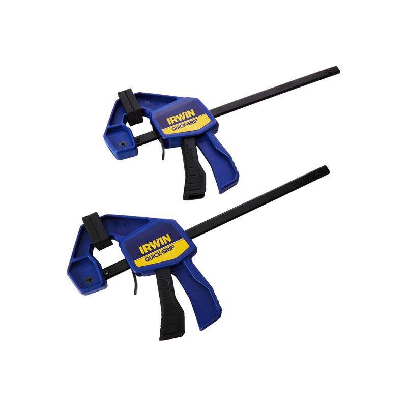 Irwin Quick-Grip Mini Bar Clamp 150mm (6in) Twin Pack Carbon Steel Blue