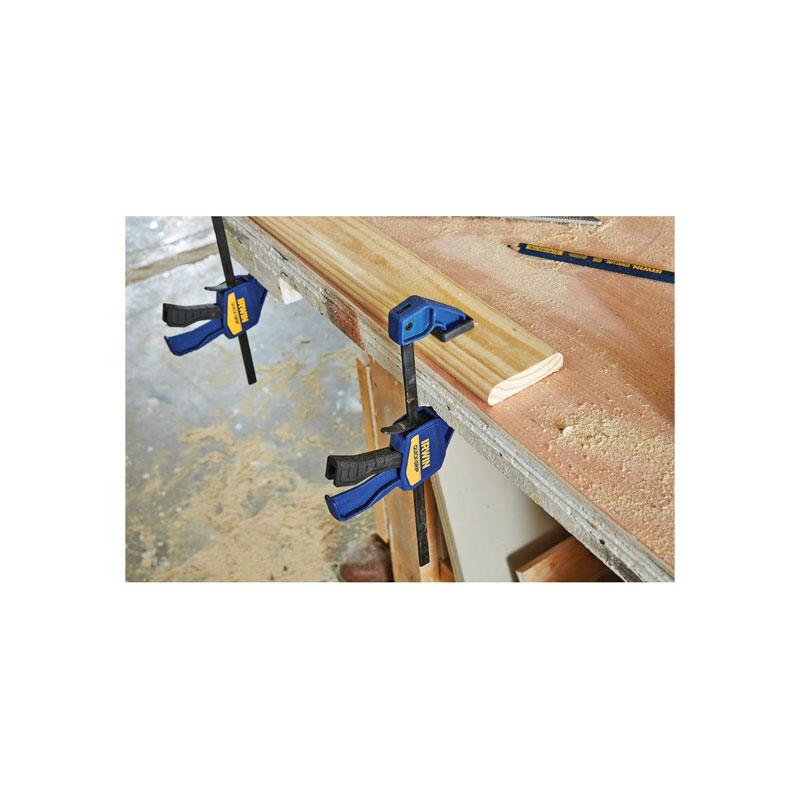 Irwin Quick-Grip Mini Bar Clamp 150mm (6in) Twin Pack Carbon Steel Blue