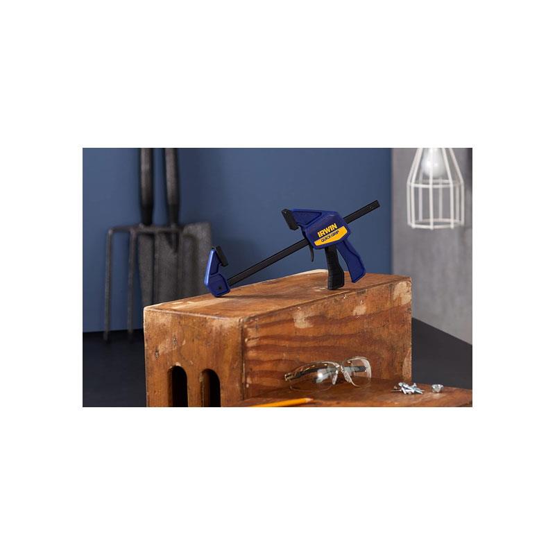 Irwin Quick-Grip Mini Bar Clamp 150mm (6in) Twin Pack Carbon Steel Blue