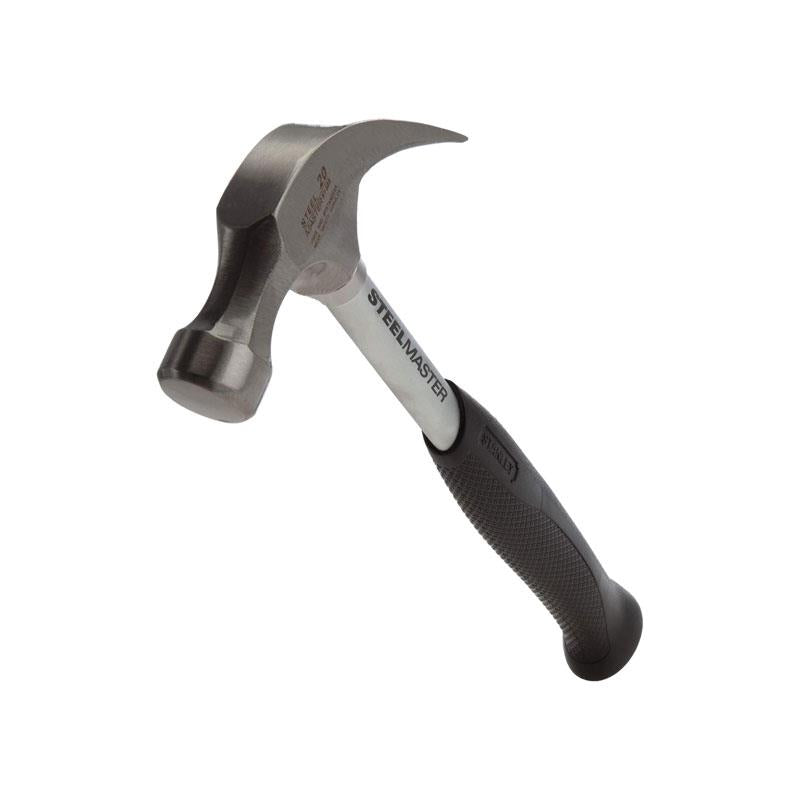 Stanley SteelMaster Curved Claw Hammer 567g/20oz Rubber Alloy Steel Soft grip Length 337mm Silver/Black Main image