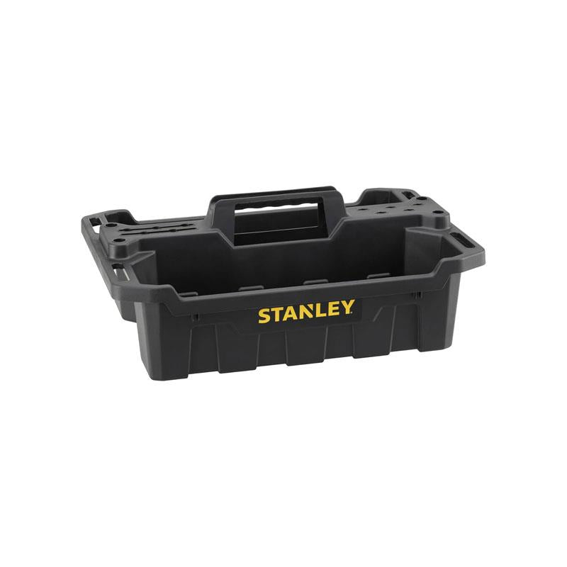 Stanley Portable Storage Tote Tray Tool Totes Plastic 13.7 Litre With Carry Handle Black Main image