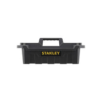Stanley Portable Storage Tote Tray Tool Totes Plastic 13.7 Litre With Carry Handle Black