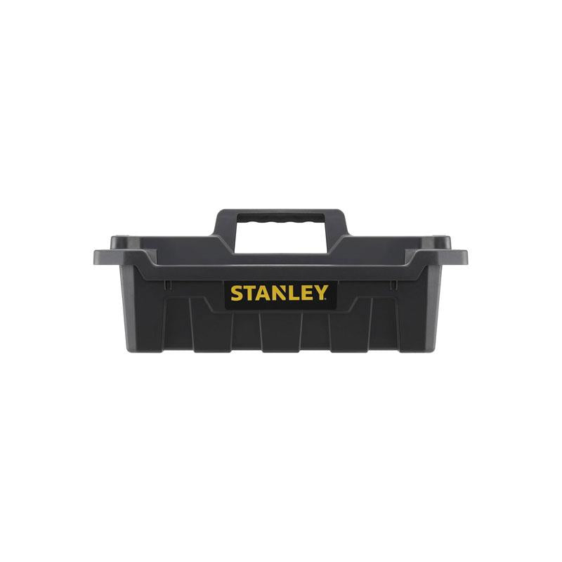 Stanley Portable Storage Tote Tray Tool Totes Plastic 13.7 Litre With Carry Handle Black