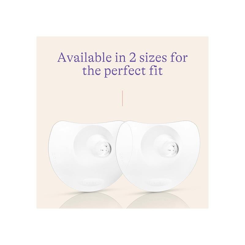 Lansinoh Contact Nipple Shields With Protective Case 20mm 2 Pack Transparent