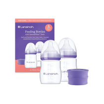 Lansinoh Feeding Bottle Anti Colic With NaturalWave Teats 160ml 2 Pack Purple