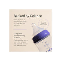 Lansinoh Feeding Baby Bottle Anti Colic With NaturalWave Teats 240ml 2 Pack Purple