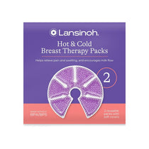Lansinoh Hot And Cold Breast Therapy Gel Pads 2 Pack With Soft Covers