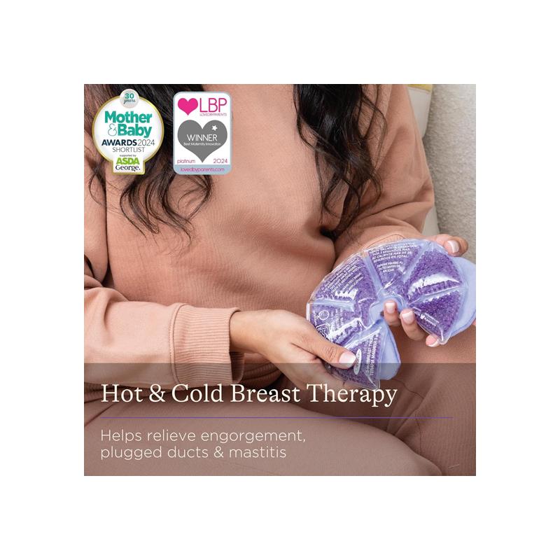 Lansinoh Hot And Cold Breast Therapy Gel Pads 2 Pack With Soft Covers