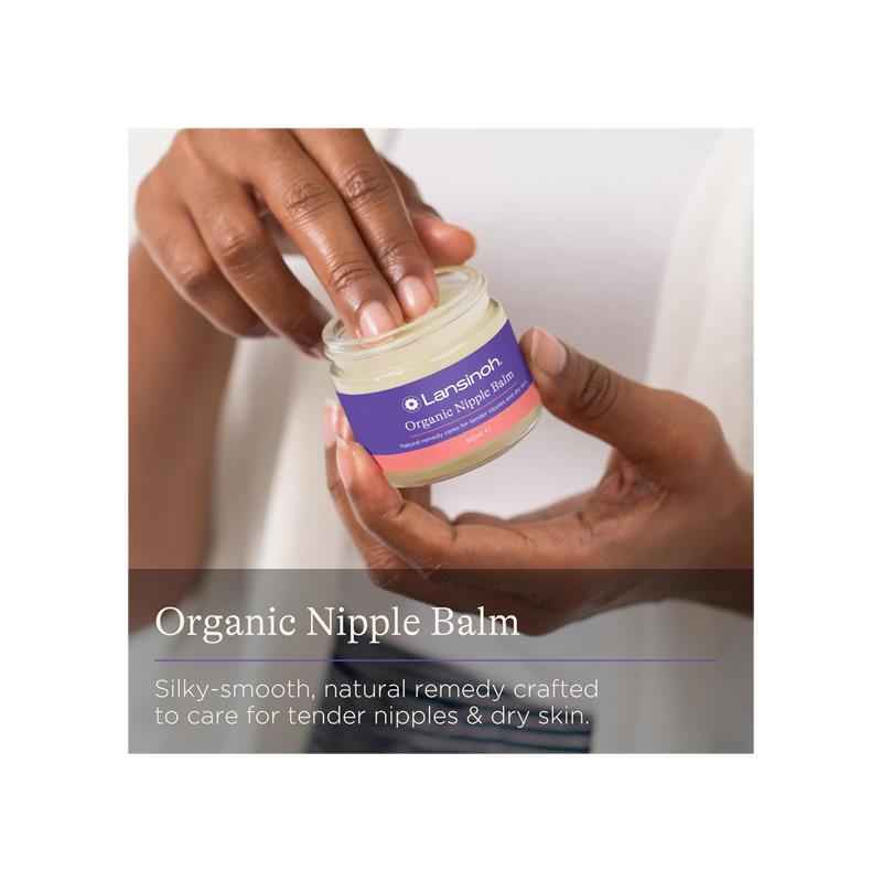 Lansinoh Organic Nipple Balm 60ml Soothes And Moisturises Tender Nipples And Dry Skin 100% Natural Cream Secondary image