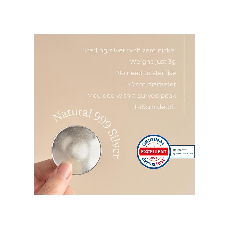 Lansinoh Silver Nipple Cups 2 X Reusable Cups Naturally Soothes And Protects Sore Nipples 999 Silver
