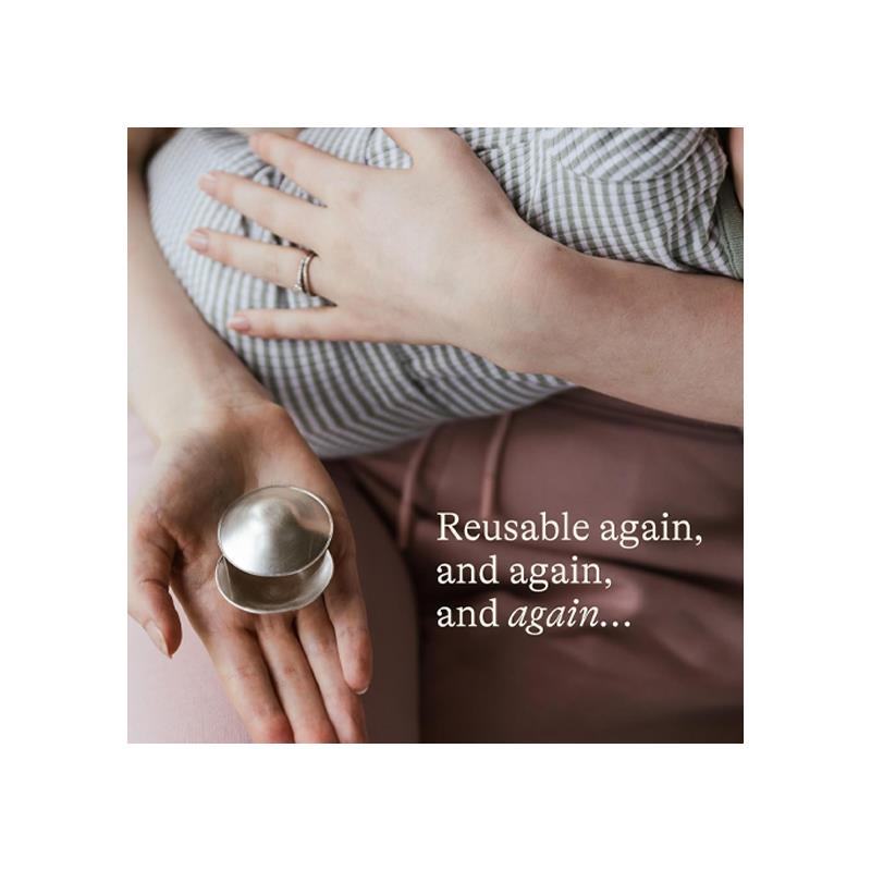Lansinoh Silver Nipple Cups 2 X Reusable Cups Naturally Soothes And Protects Sore Nipples 999 Silver