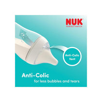 NUK Perfect Match Baby Bottle 150ml Anti Colic Feeding Bottle Temperature Control Indicator 0+ Months Monkey