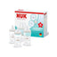 NUK Perfect Match Baby Bottle 4 x 260ml Anti Colic Feeding Bottle PP Temperature Control Indicator 3+ Months Rainbow