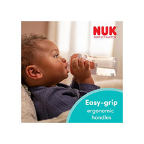 NUK Perfect Match Learner Bottle 150ml Leak Proof Sippy Cup Toddler Bottle Anti-Slip Handles 6+ Months Mickey Mouse