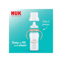 NUK Perfect Match Learner Bottle 150ml Leak Proof Sippy Cup Toddler Bottle Anti-Slip Handles 6+ Months Mickey Mouse