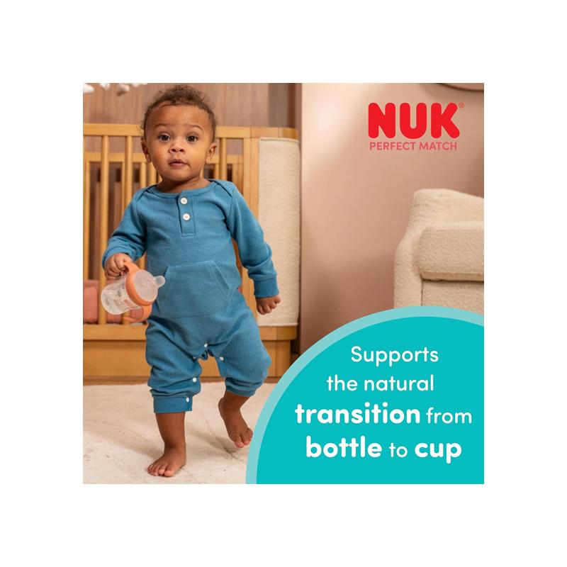 NUK Perfect Match Learner Bottle 150ml Leak Proof Sippy Cup Toddler Bottle Anti-Slip Handles 6+ Months Winnie The Pooh Secondary image