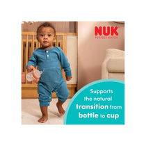 NUK Perfect Match Learner Bottle 150ml Leak Proof Sippy Cup Toddler Bottle Anti-Slip Handles 6+ Months Winnie The Pooh