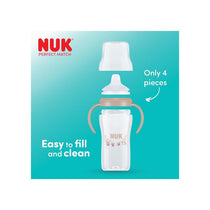 NUK Perfect Match Learner Bottle 150ml Leak Proof Sippy Cup Toddler Bottle Anti-Slip Handles 6+ Months Winnie The Pooh