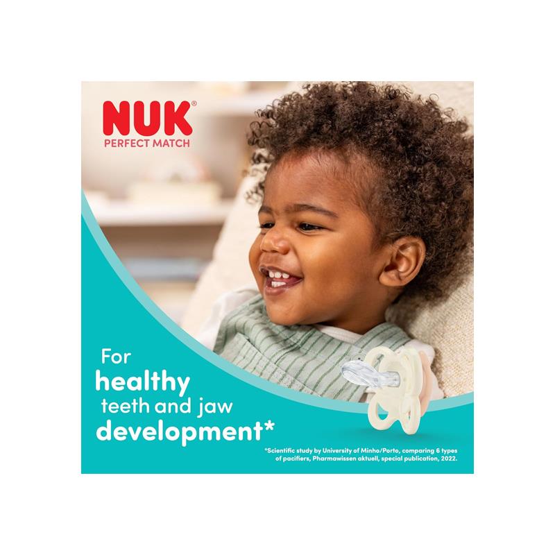 NUK Perfect Match Newborn Baby Bottles And Dummy Gift Set 3 x Anti-Colic Feeding Bottles  (150ml, 260ml) 1 x Perfect Match Air Dummy 0-6 Months Disney Winnie The Pooh