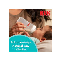 NUK Perfect Match Newborn Baby Bottles Dummy Set 3 x Anti-Colic Feeding Bottles (150ml, 260ml) 1 x Perfect Match Air Dummy 0-6 Months Disney Mickey Mouse