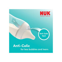 NUK Perfect Match Newborn Baby Bottles Dummy Set 3 x Anti-Colic Feeding Bottles (150ml, 260ml) 1 x Perfect Match Air Dummy 0-6 Months Disney Mickey Mouse