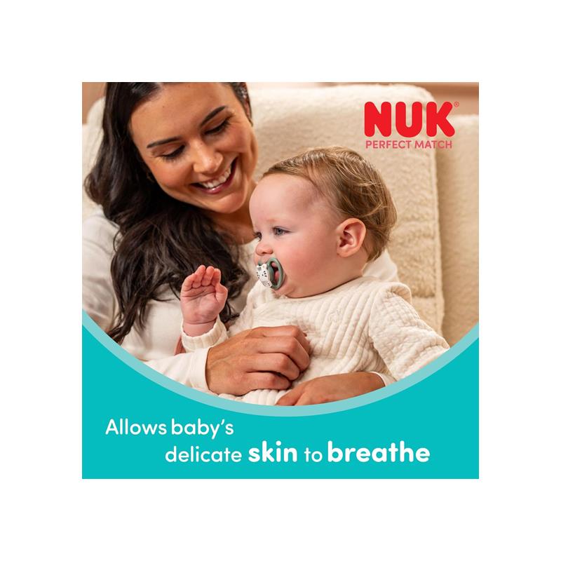 NUK Perfect Match Newborn Baby Bottles Dummy Set 3 x Anti-Colic Feeding Bottles (150ml, 260ml) 1 x Perfect Match Air Dummy 0-6 Months Disney Mickey Mouse