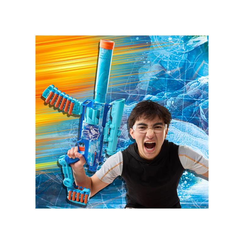 Nerf Loadout FrostFusion Blaster And 30 N1 Darts 4 Interchangeable Attachment Accessories Toys Multicolour