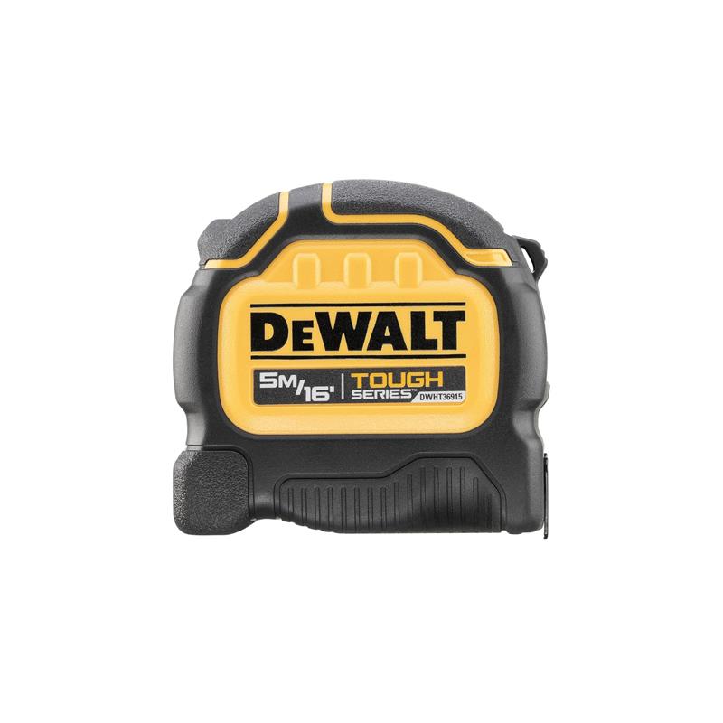 Dewalt TOUGHSERIES Tape Measure 5M/16FT Metric And Imperial Heavy Duty (Width 32mm) Black And Yellow Main image