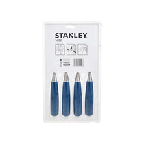 Stanley 5002 Series Wood Chisel Set of 4 Steel Blade 6/12/18/25mm Silver/Blue