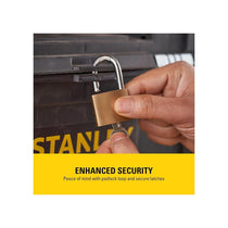 Stanley Essential Rolling Workshop Toolbox 3-In1 Stackable Units With Metal Latches Black And Yellow