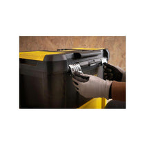 Stanley Essential Rolling Workshop Toolbox 3-In1 Stackable Units With Metal Latches Black And Yellow