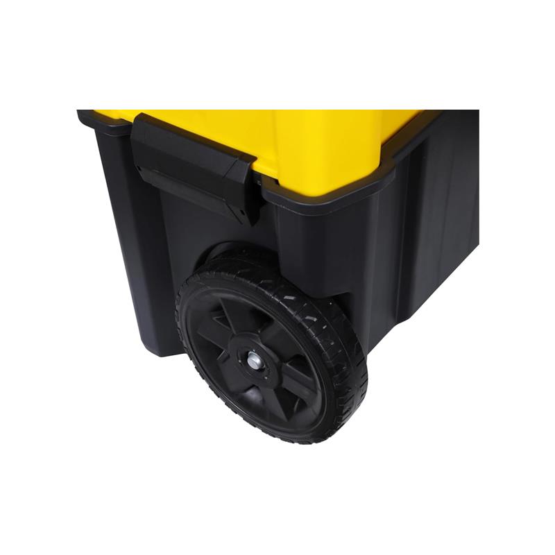 Stanley Essential Rolling Workshop Toolbox 3-In1 Stackable Units With Metal Latches Black And Yellow