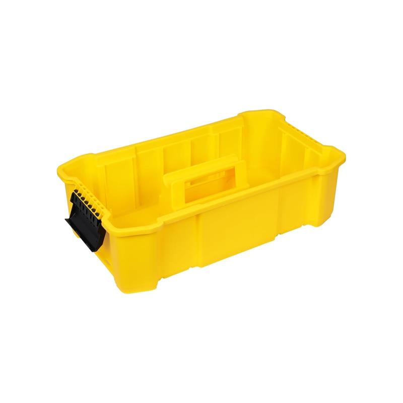 Stanley Essential Rolling Workshop Toolbox 3-In1 Stackable Units With Metal Latches Black And Yellow