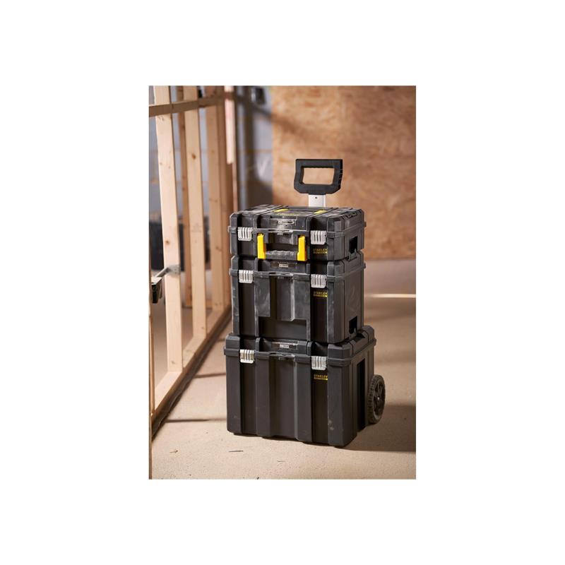 Stanley FatMax PRO-STACK 3 Module Mobile Storage Tower Black And Yellow