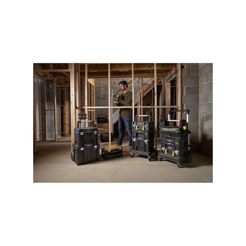 Stanley FatMax PRO-STACK 3 Module Mobile Storage Tower Black And Yellow