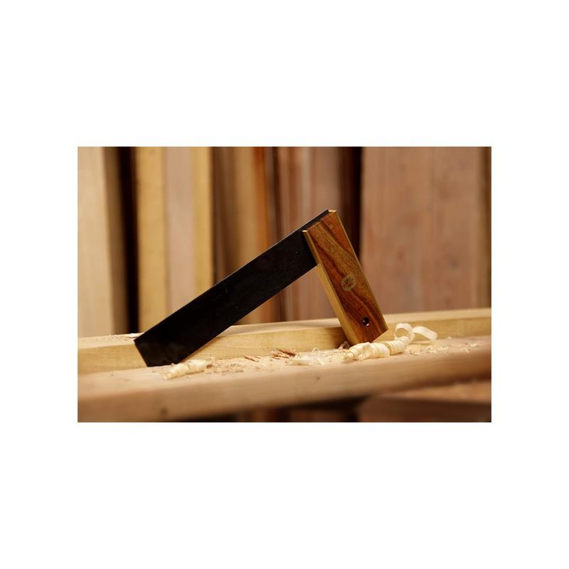 Spear & Jackson 12 Inch Carpenters Try Square Hardwood Brass Black